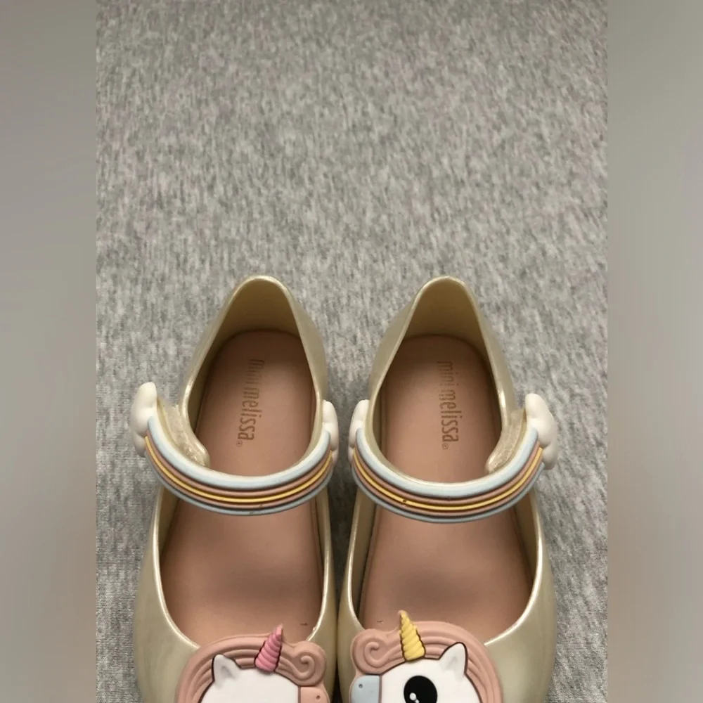 Mini Melissa Ultragirl Maryjane Unicorn pearl Girls Shoes Size: US Toddler 7